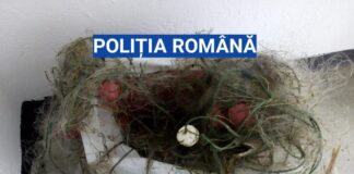700 de metri de plasă monofilament, folosită pentru braconaj piscicol, confiscată de polițiști
