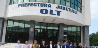 Ceremonial militar religios la Slatina, de Ziua Drapelului Naţional