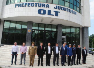 Ceremonial militar religios la Slatina, de Ziua Drapelului Naţional