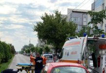 Accident în Slatina. O femeie a fost lovită pe trecerea de pietoni