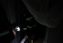 Locuință inundată de ploi la Bacea