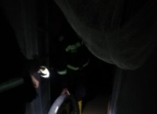 Locuință inundată de ploi la Bacea