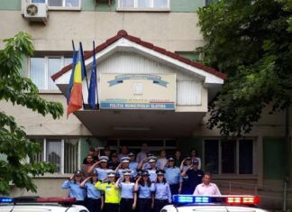 Polițiștii olteni, moment de reculegere