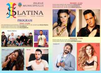 Nume grele ale muzicii românești vin la „Zilele municipiului Slatina ”