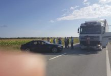 Accident rutier, la ieșire din Slatina