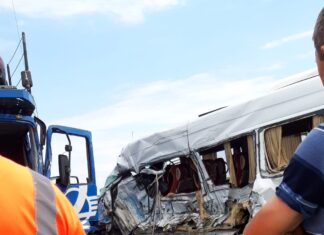 Primele imagini de la accidentul de la Priseaca