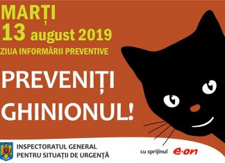Marți – 13 august 2019 – Ziua Informării Preventive