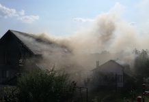 Incendiu în Slatina