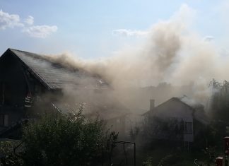 Incendiu în Slatina