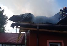 Incendiu în Balș