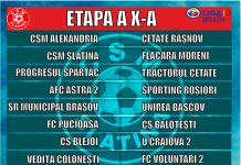 Meciurile etapei a X-a a Ligii a III-a