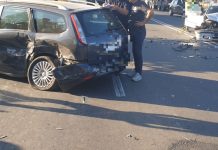 Accident rutier la Dedeman