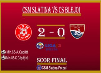 CSM Slatina câştigă în fata grupării CS Blejoi