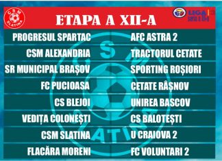 Fotbal, meciurile etapei a XII-a, Liga a III-a