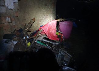 Doi bărbați răniți în incendiu