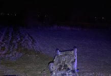 Mașini răsturnate la Ganeasa