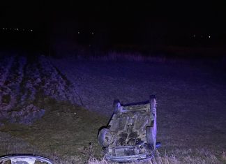 Mașini răsturnate la Ganeasa