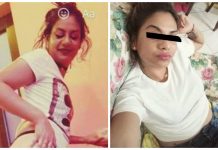 Tânăra din Slatina, fotografiată în timp ce este sărutată pe fesă de propriul copil