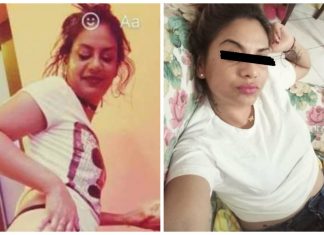 Tânăra din Slatina, fotografiată în timp ce este sărutată pe fesă de propriul copil