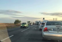 Trafic blocat la ieșirea din Slatina, spre Pitești