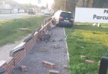 Parcul din Slătioara, distrus în urma unui accident rutier
