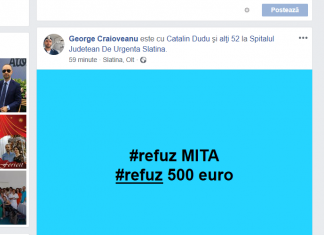 Zeci de doctori de la Spitalul Slatina refuză „mita” de la Iohannis