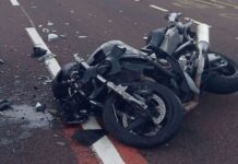 Adolescent din Găneasa, grav accident cu motocicleta, în apropierea localității Bistrița Nouă