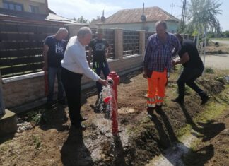 Curge apă pe rețeaua din comuna Brâncoveni