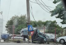 FOTO. Accident la intrarea în Slatina dinspre Craiova