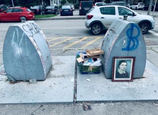 Și-a expus amintirile de familie la ghena de gunoi