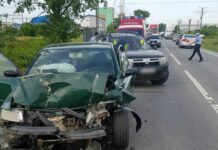 Un slătinean, de 39 de ani, a provocat un accident la ieșirea din Slatina