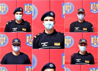 Opt studenți din cadrul Academiei de Poliție – Facultatea de Pompieri, în practică la ISU Olt