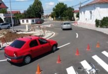 Caracal: Sensul giratoriu din intersecția Bulevardul Nicolae Titulescu cu Strada Bicaz este deschis circulației