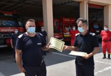 Pompierii eroi, premiați