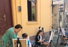 Frumusețea Slatinei, pe pânză