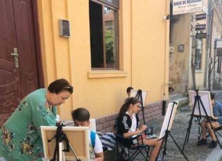 Frumusețea Slatinei, pe pânză