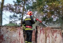 Incendiu, la Bărăști