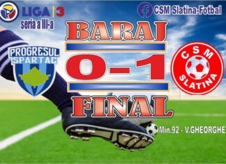 CSM Slatina s-a impus în fața formației Progresul Spartac