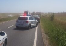 FOTO. Accident pe DN64, la Brâncoveni