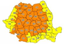 Oltul, sub COD GALBEN de vijelii puternice