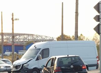 Mașina unor miri, implicată într-un accident rutier