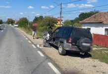 Beat la volan, un bărbat din Vitomirești a lovit în plin un vâlcean
