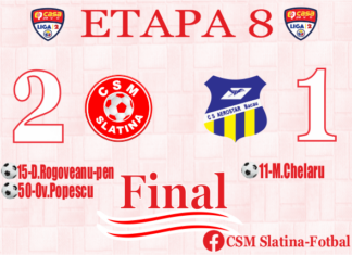 CSM SLATINA – AEROSTAR BACĂU 2-1