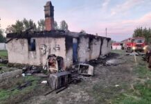 Incendiu puternic în Olt