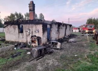 Incendiu puternic în Olt