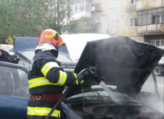 Mașină făcută scrum, în Slatina