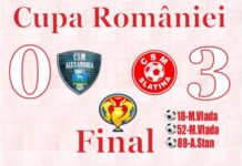 Cupa României: CSM Slatina, victorie clară în fața formației CSM Alexandria