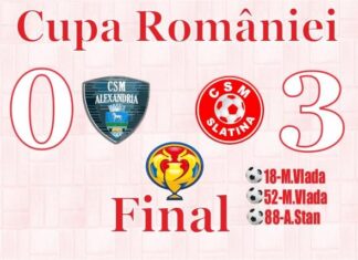 Cupa României: CSM Slatina, victorie clară în fața formației CSM Alexandria