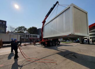 Cele patru containere au ajuns la spitalele din județ