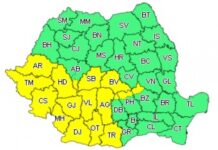 Oltul, sub Cod galben de ploi şi vijelii